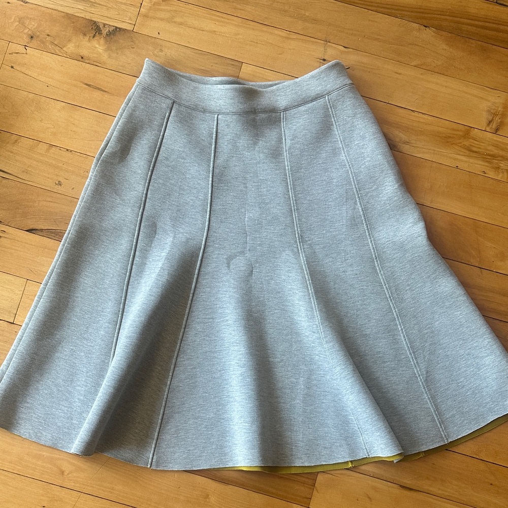 Maeve by anthropology Grey Flared Panel Skirt - Women